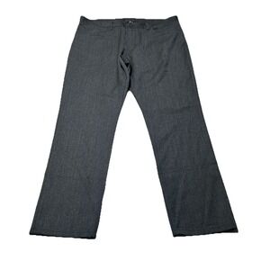 Theory Pants Chino Men Gray 100% Wool Flat Front‎  Straight Leg SZ 36 X 28.5